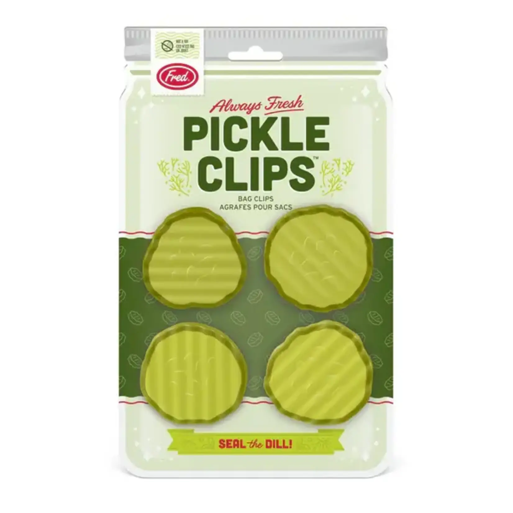 Fred & Friends Pickle Clips - Bag Clips - Set of 4 | Fred & Friends