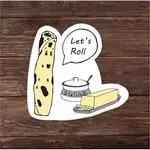 Minnesota Awesome Lefse Let's Roll I Minnesota Vinyl Sticker | Minnesota Awesome