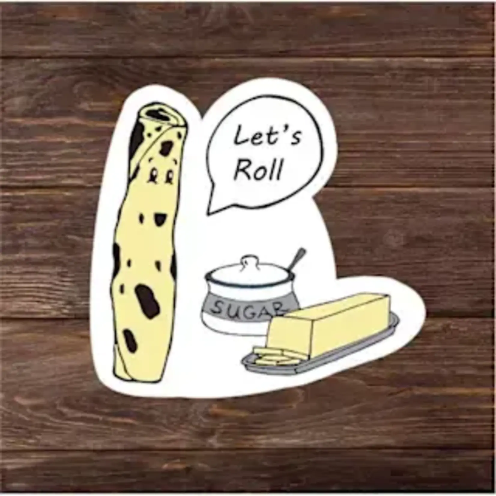 Minnesota Awesome Lefse Let's Roll I Minnesota Vinyl Sticker | Minnesota Awesome