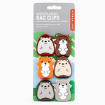 Kikkerland Woodland Bag Clips Set | Kikkerland