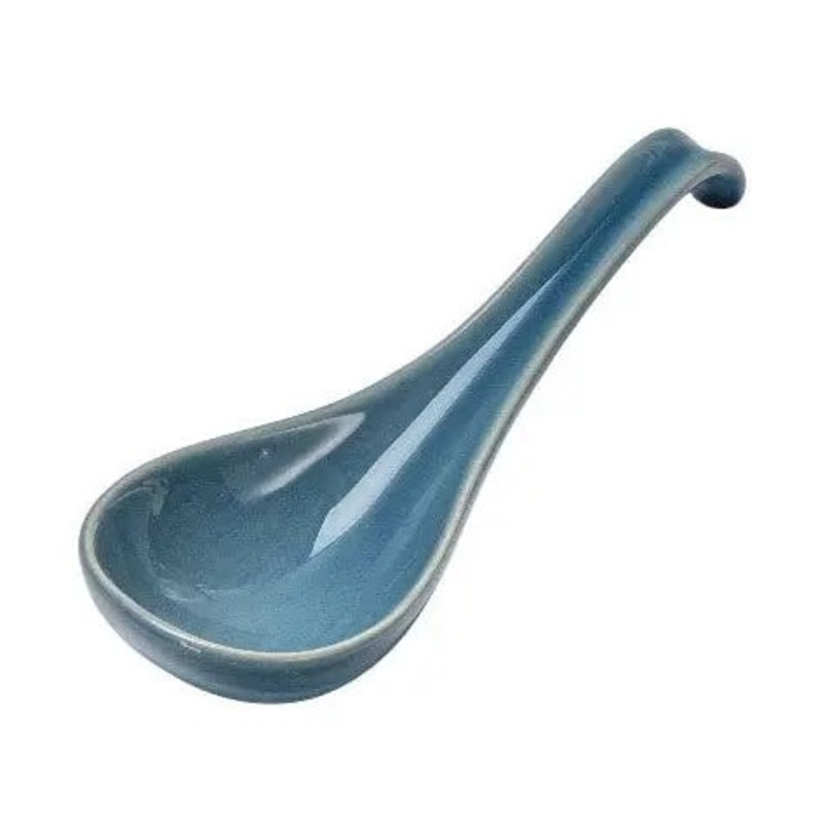 Urban Tokyo 5.9"L Porcelain Soup Spoon Blue (10/240) | Urban Tokyo