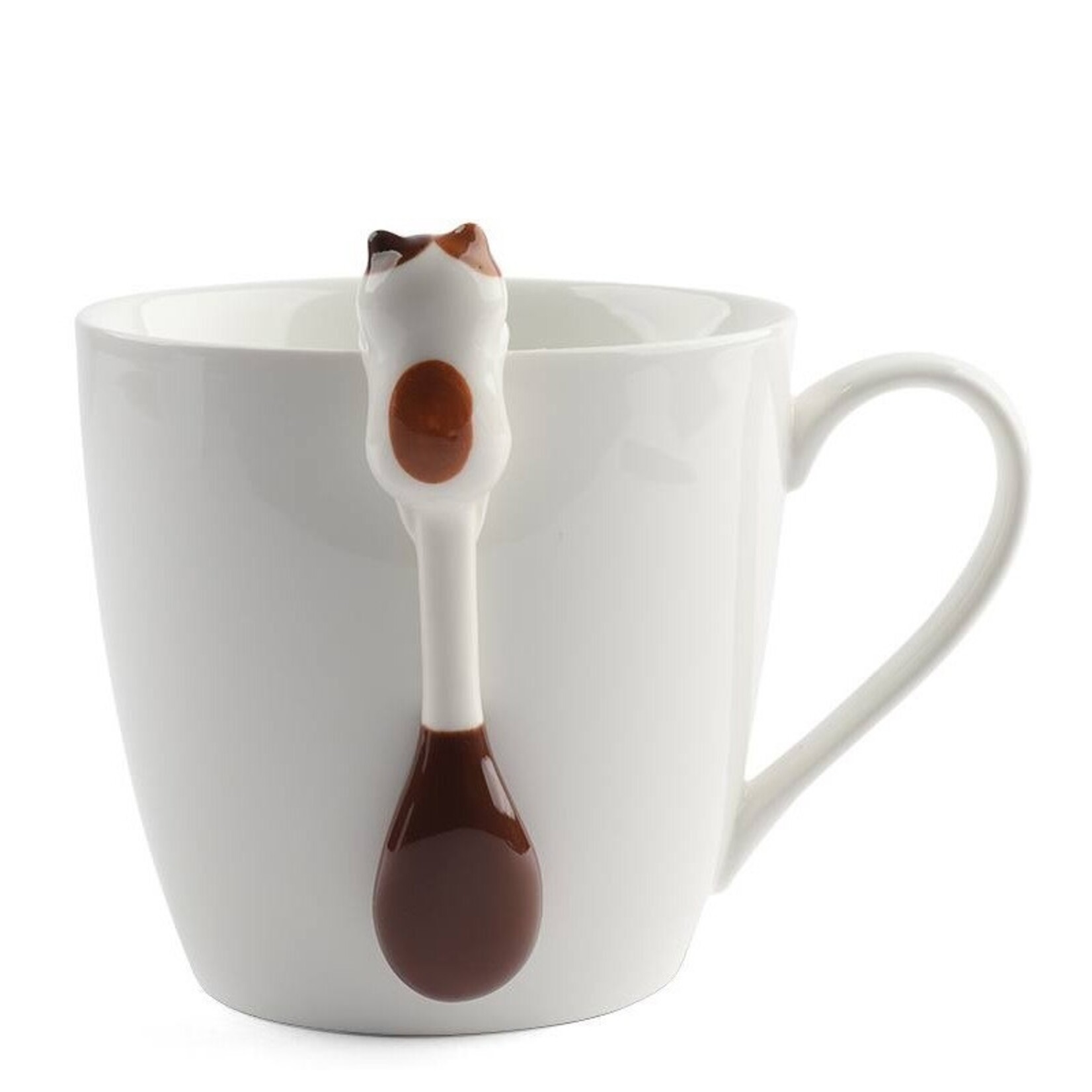 Urban Tokyo Cat Hanging 4.5"L Tea Spoon Silver | Urban Tokyo