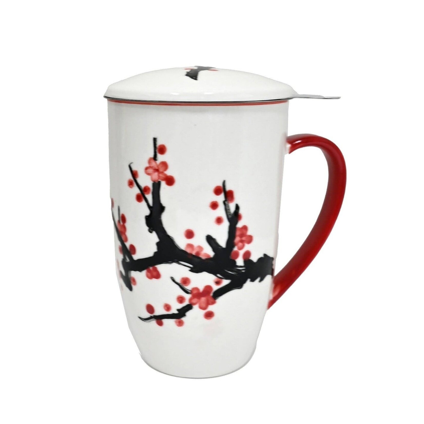 Urban Tokyo Sakura Cherry Blossoms Design 15oz Tea Mugs with Lid and Infuser for Loose Leaf Tea (4/32) (Copy) (Copy) | Urban Tokyo