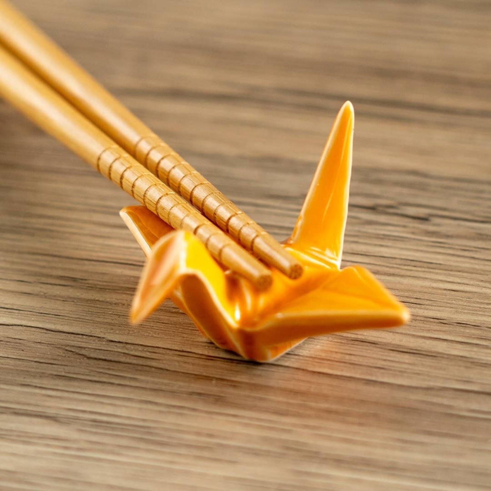 Urban Tokyo Origami Crane Porcelain Chopsticks Rest 2"L Orange (12/288) | Urban Tokyo