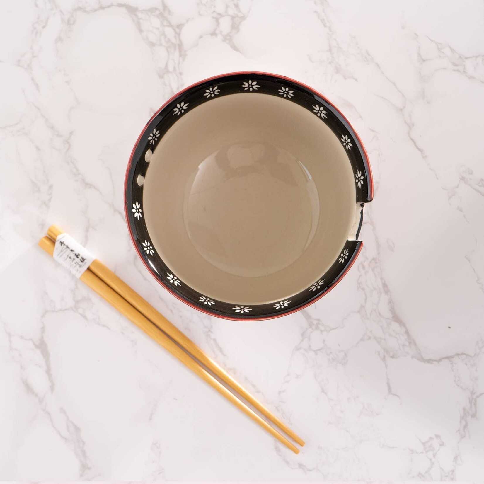 Urban Tokyo Cherry Blossom Design 18oz 5.25"D Bowl With Chopsticks Set | Urban Tokyo