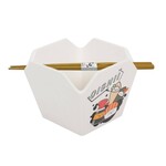 Urban Tokyo 16oz 5"W x 4"H Takeout Box Serving Bowl With Chopsticks Oishii (4/16) | Urban Tokyo