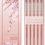 Urban Tokyo 5 Piece Cherry Blossoms Chopsticks Set Stainless Steel (10/200) | Urban Tokyo