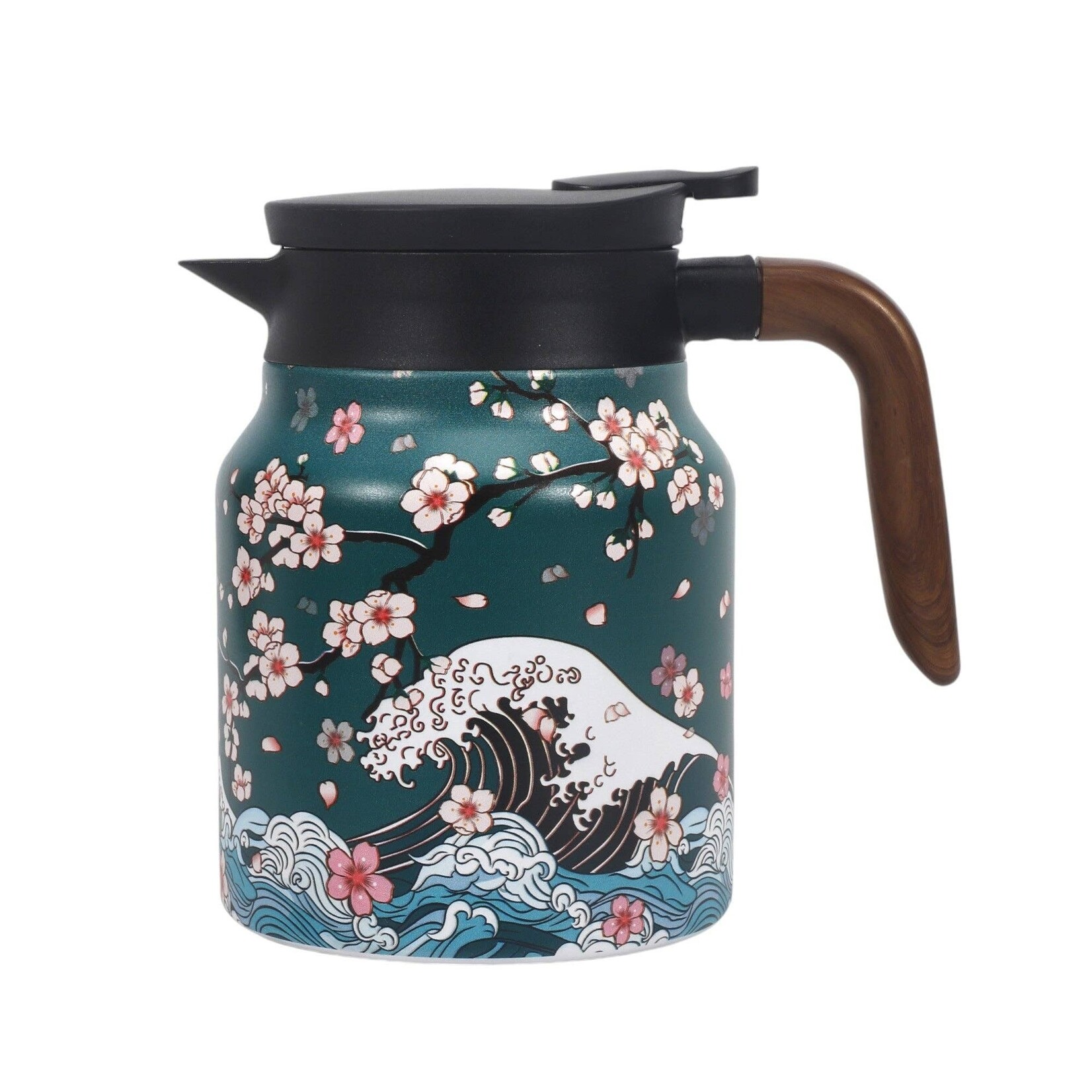 Urban Tokyo 32oz Thermal Tea Kettle with Infuser Strainer Cherry Blossoms (1/24) | Urban Tokyo