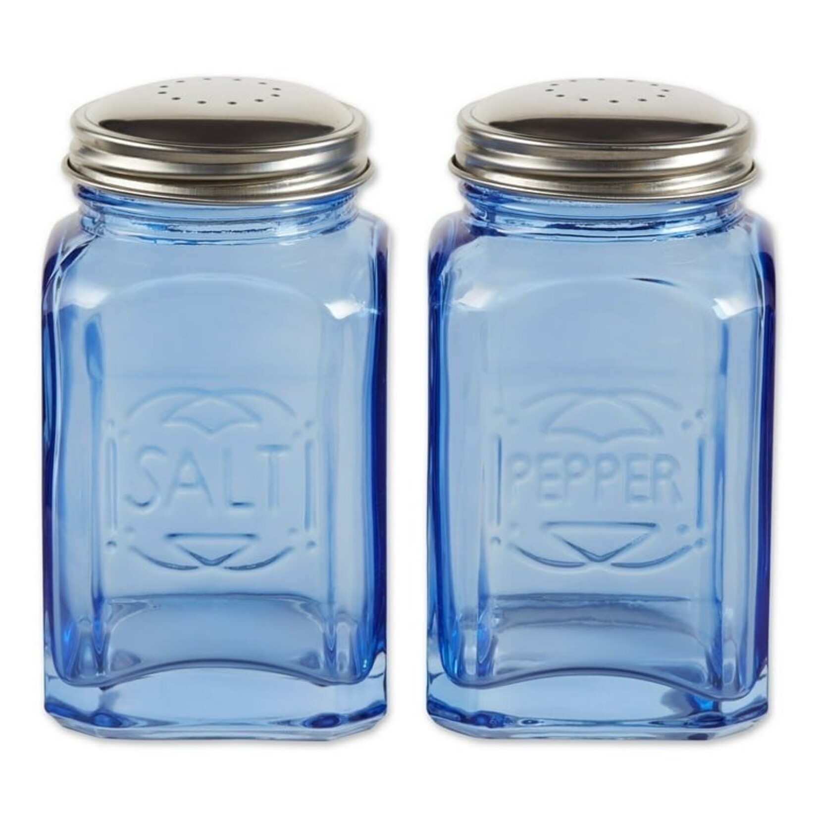 RSVP RETRO GLASS S&P SET - BLUE | RSVP