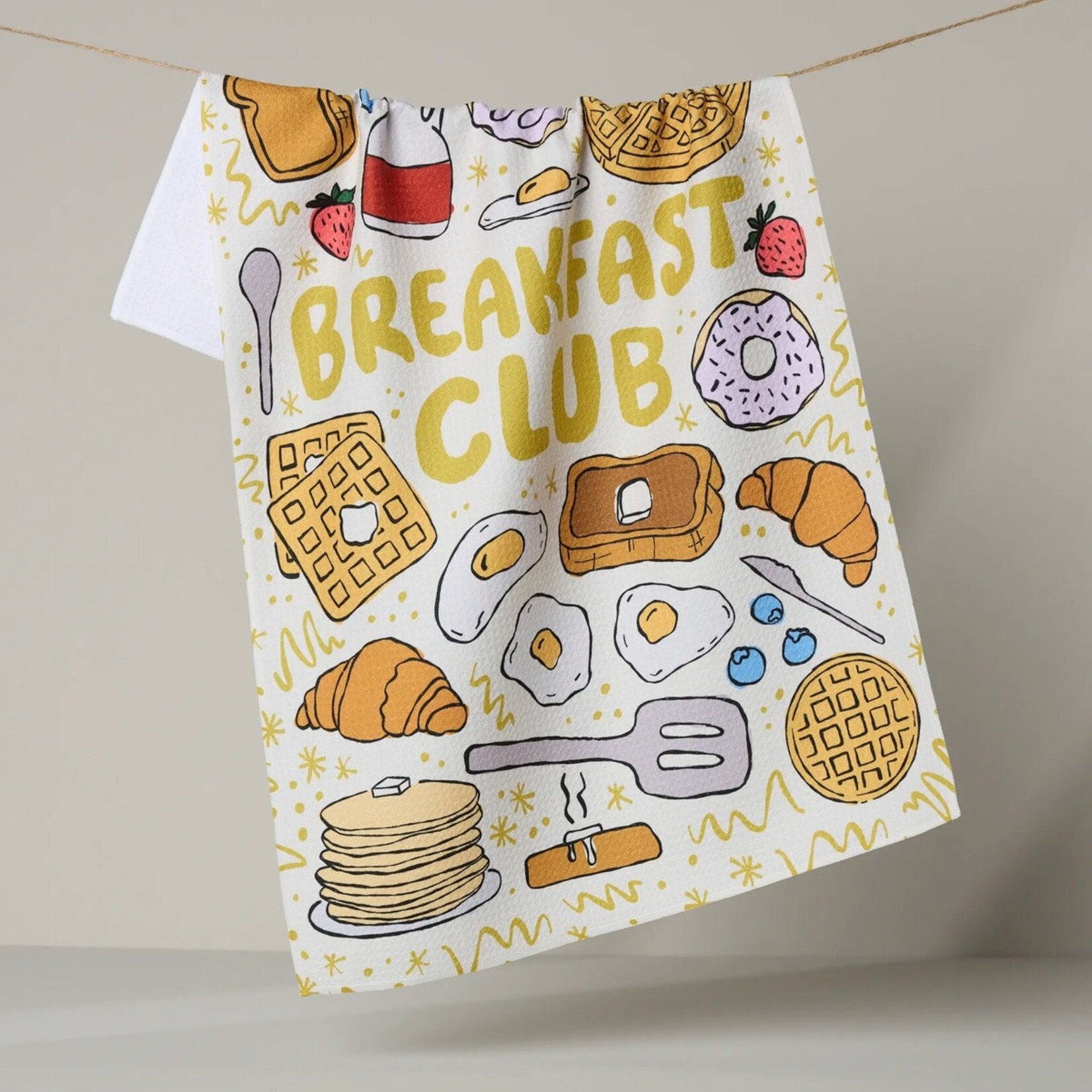 Geometry Global Breakfast Club Tea Towel | Geometry Global