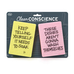 Fred & Friends Sponges - CLEAN CONSCIENCE - Passive Aggressive Notes | Fred & Friends