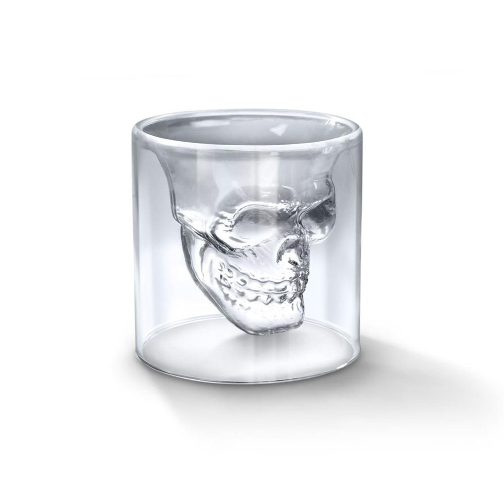 Fred & Friends DOOMED - Skull Shot Glass, Holds 2.5oz, Borosilicate Glass | Fred & Friends