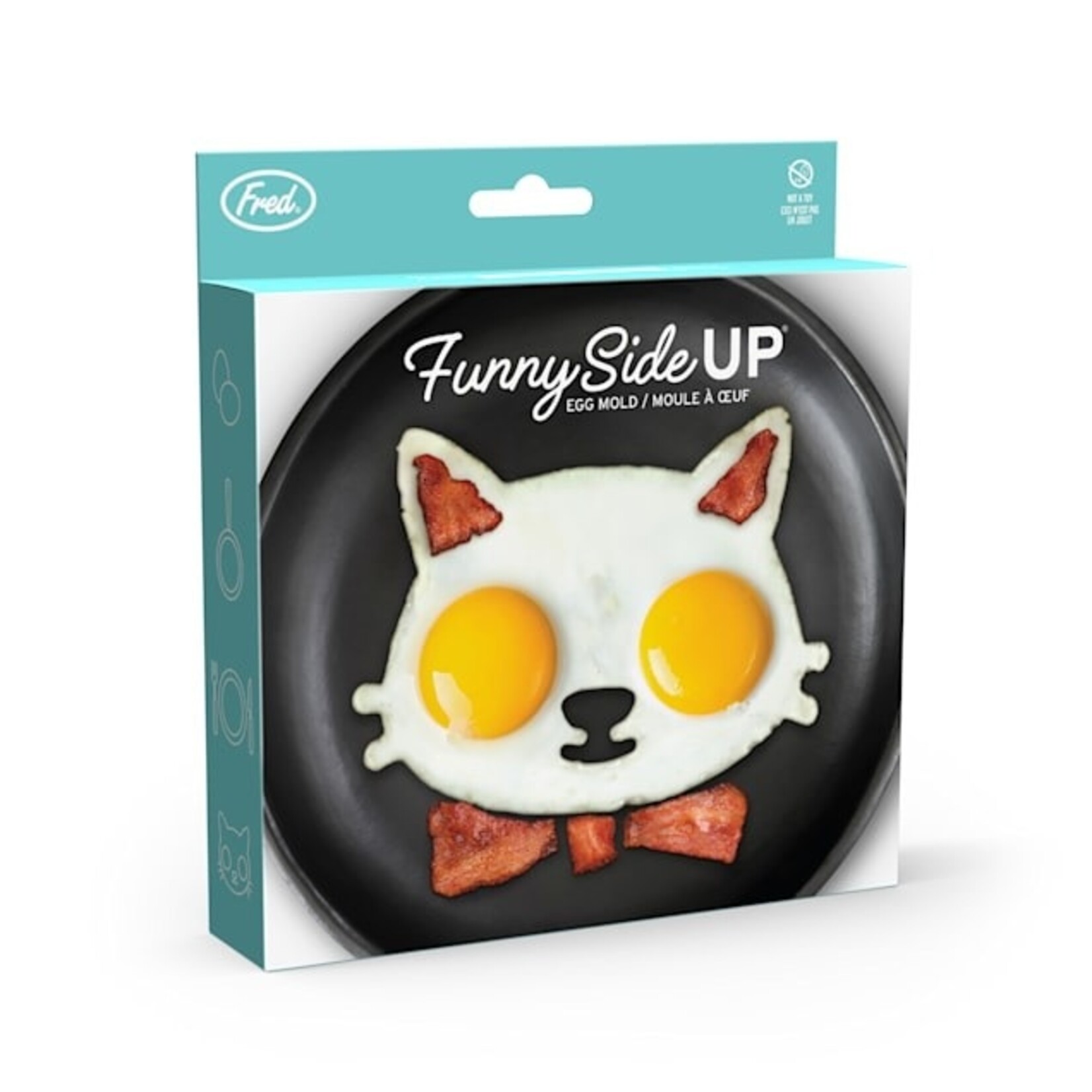 Fred & Friends Funny Side Up - Cat - Egg Mold | Fred & Friends
