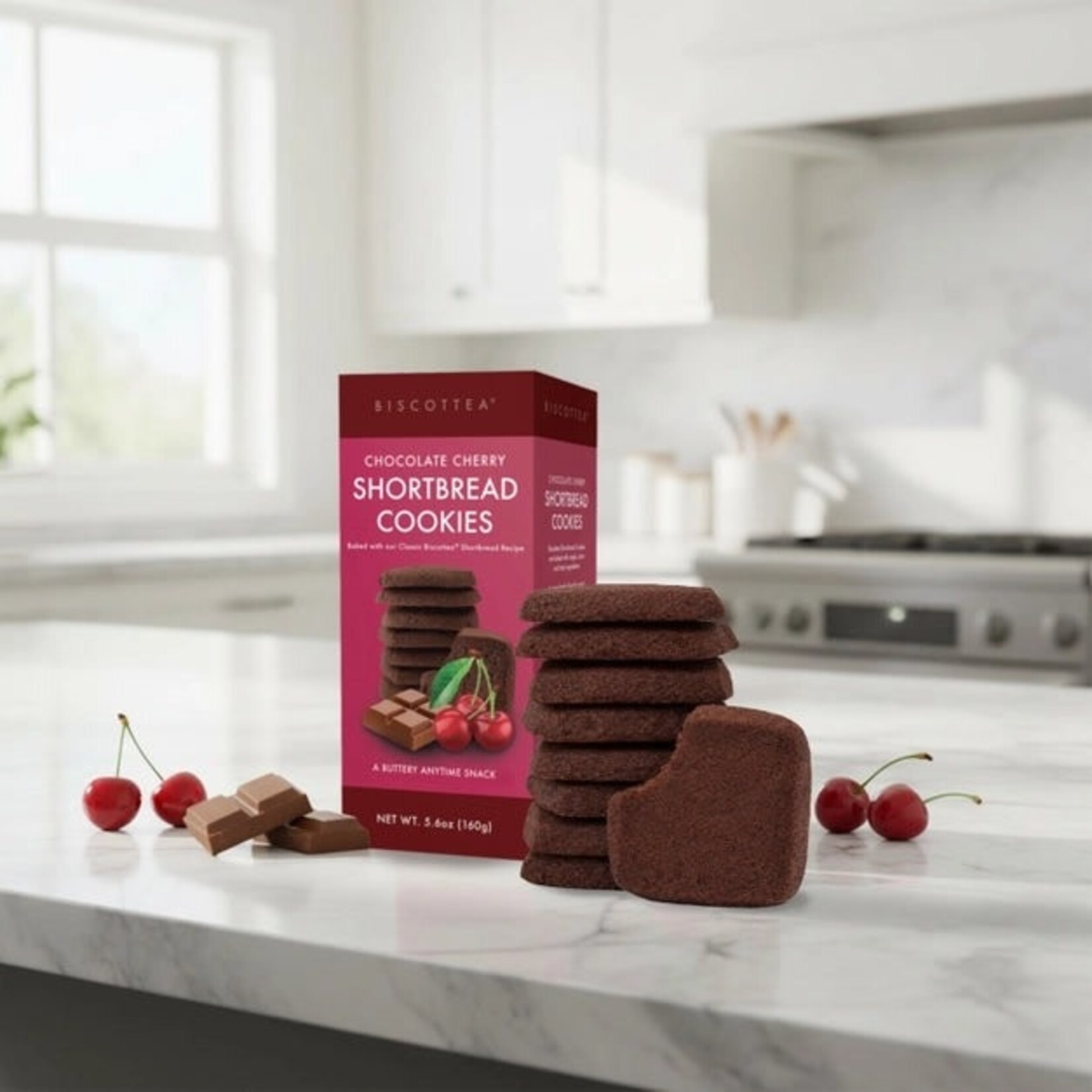 Biscotea Biscottea Chocolate Cherry Shortbread | Biscotea