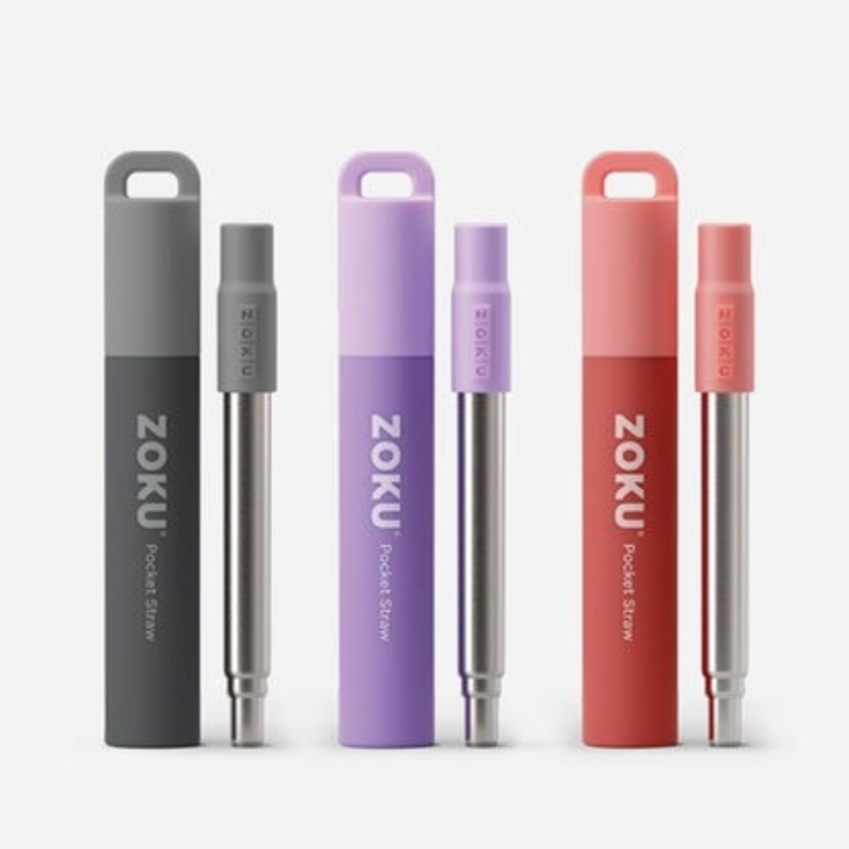Zoku Two Tone Pocket Straw - Assorted | Zoku