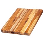 Teak Haus Rectangle w/ Hand Grip Cutting Board, 20x15x1.5 (Charlotte Lyons and Quinn Davies Registry) | Teak Haus