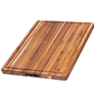 Teak Haus Rectangle w/ Hand Grip & Juice Canal, 24x18x1.5 (Charlotte Lyons and Quinn Davies Registry) | Teak Haus