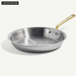 Stainless Clad 10" Fry Pan - Antique Brass | Made In | Mariah Donofrio & John Knight Registry