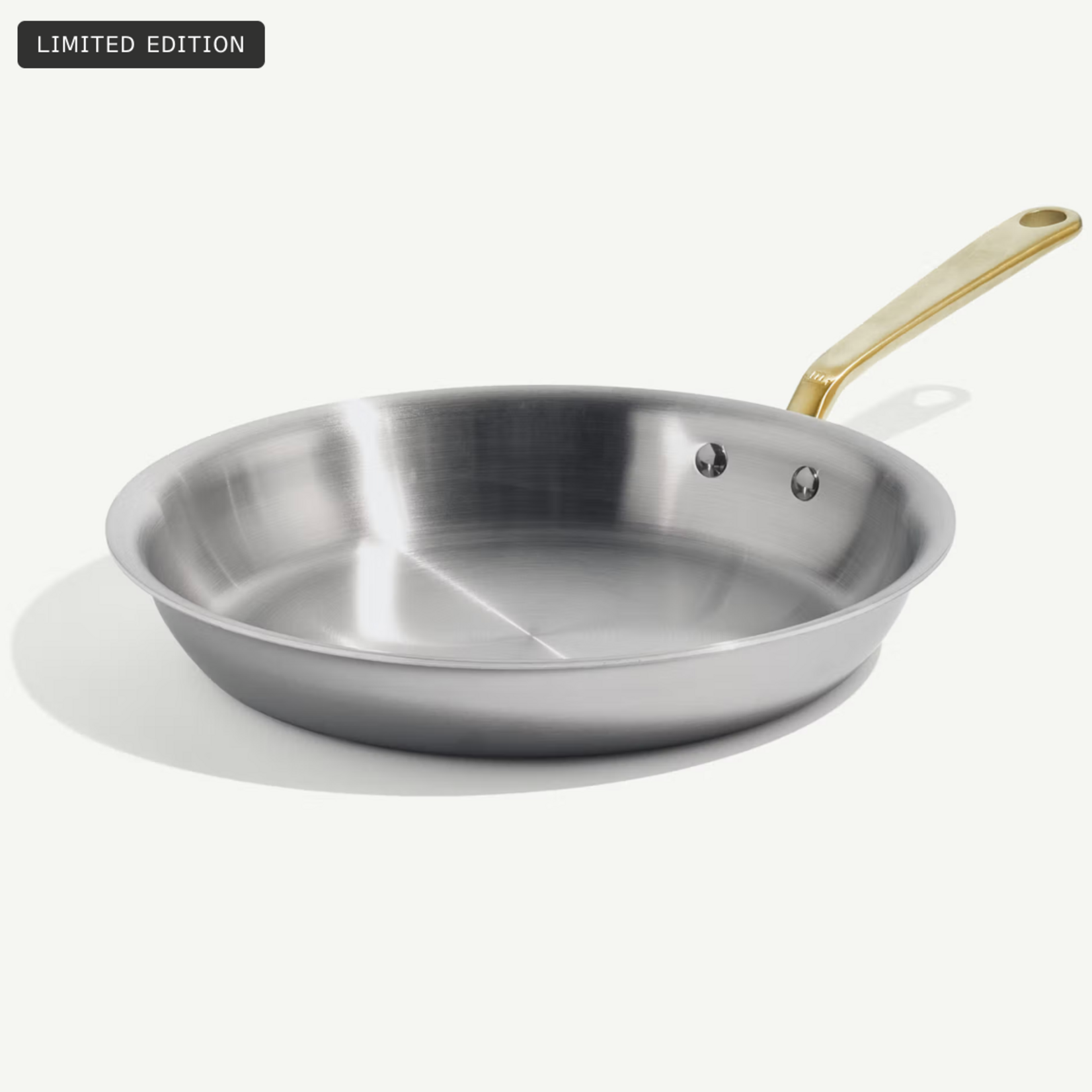 Stainless Clad 10" Fry Pan - Antique Brass | Made In | Mariah Donofrio & John Knight Registry