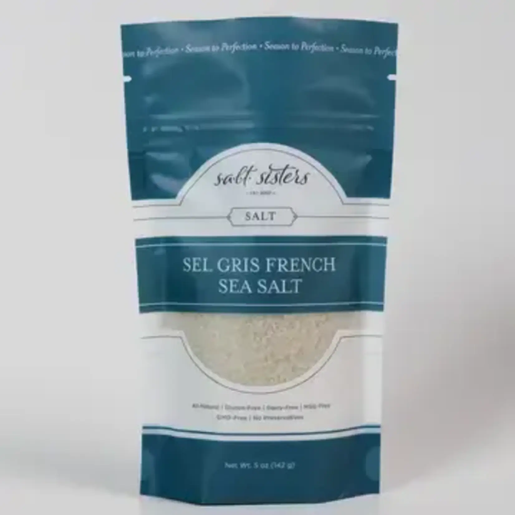 Salt Sisters All-Natural Sea Salt - French - Sel Gris / Grey - 5 oz