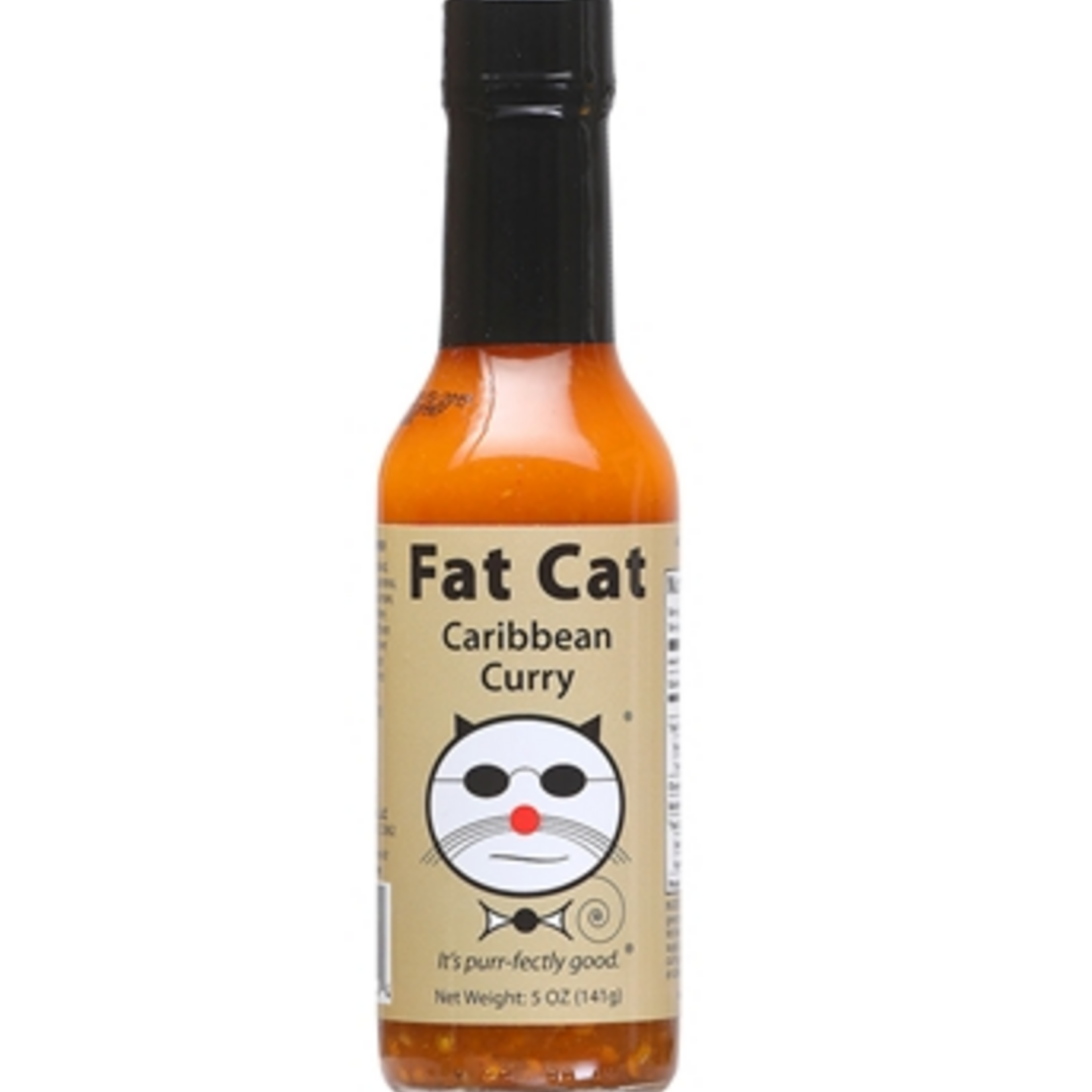 Fat Cat Caribbean Curry Hot Sauce | Heat Rating: 5