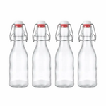 Fox Run Swing Top Glass Bottles Set of 4 8.45oz