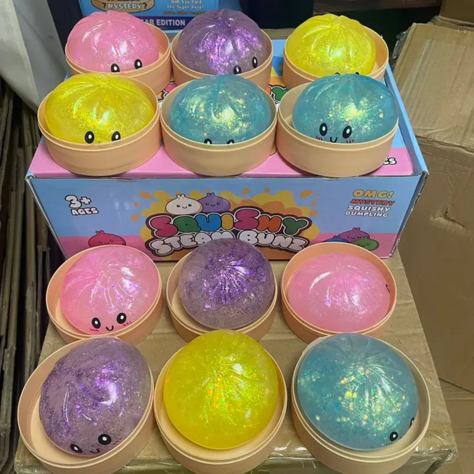 Viral Dumpling Squishy Glitter Edition