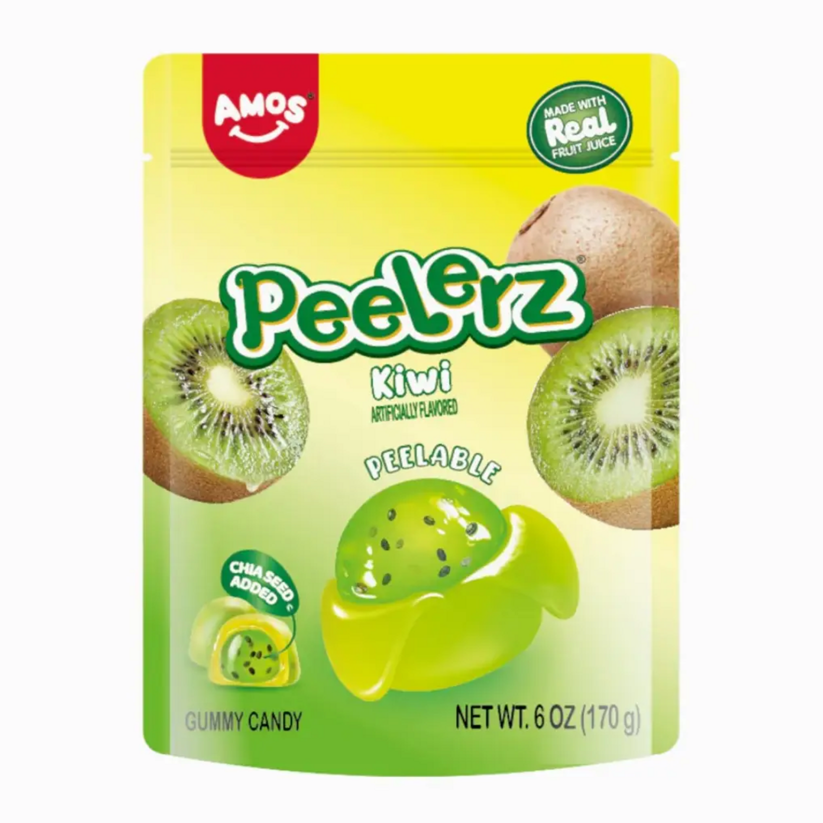 Amos Gummy Peelerz Kiwi 6oz Bag