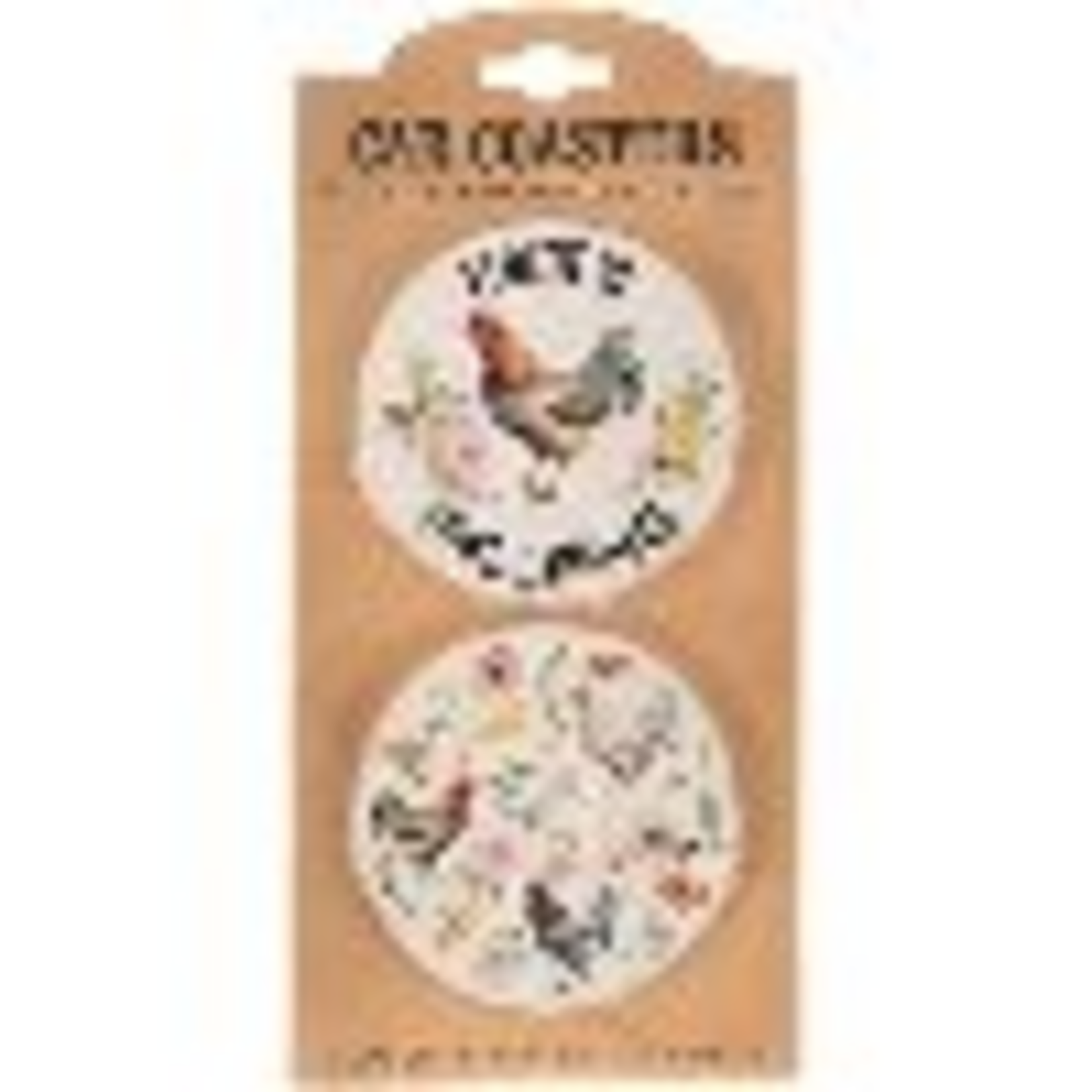 "Fowl Language" Car Coaster Set (2pc)
