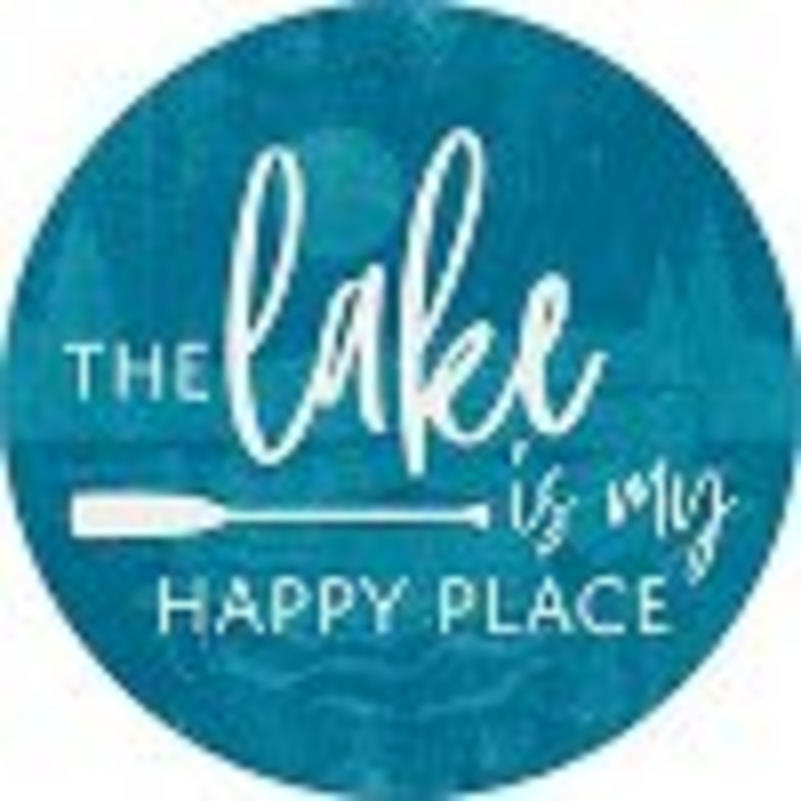 "Blue Lake" Round Car Coaster