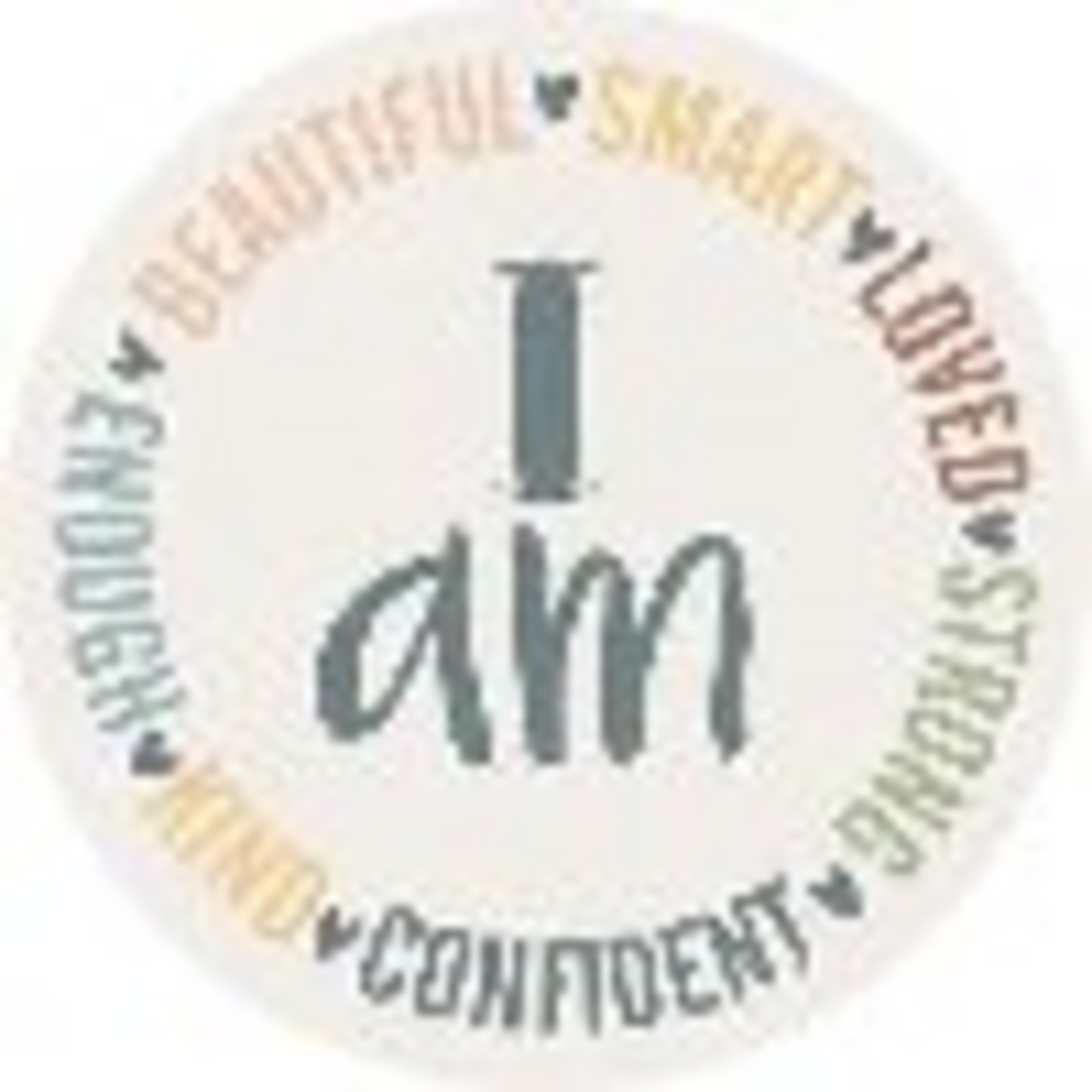 "I Am" Round Car Coaster