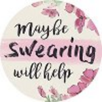"Swearing Help" Round Car Coaster