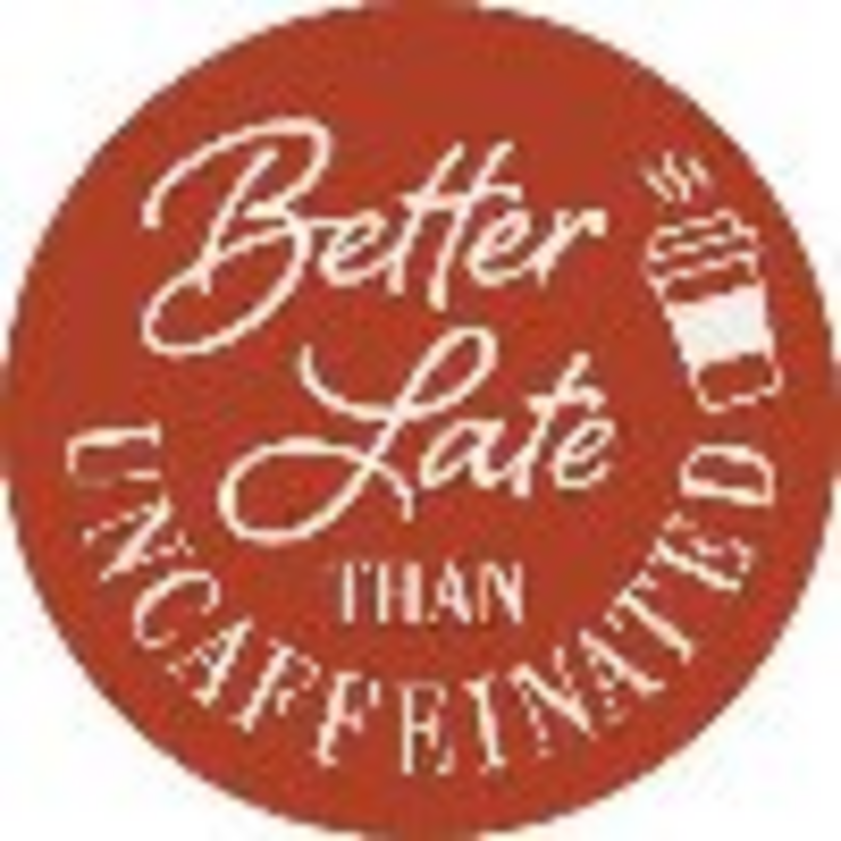 "Uncaffeinated" Round Car Coaster