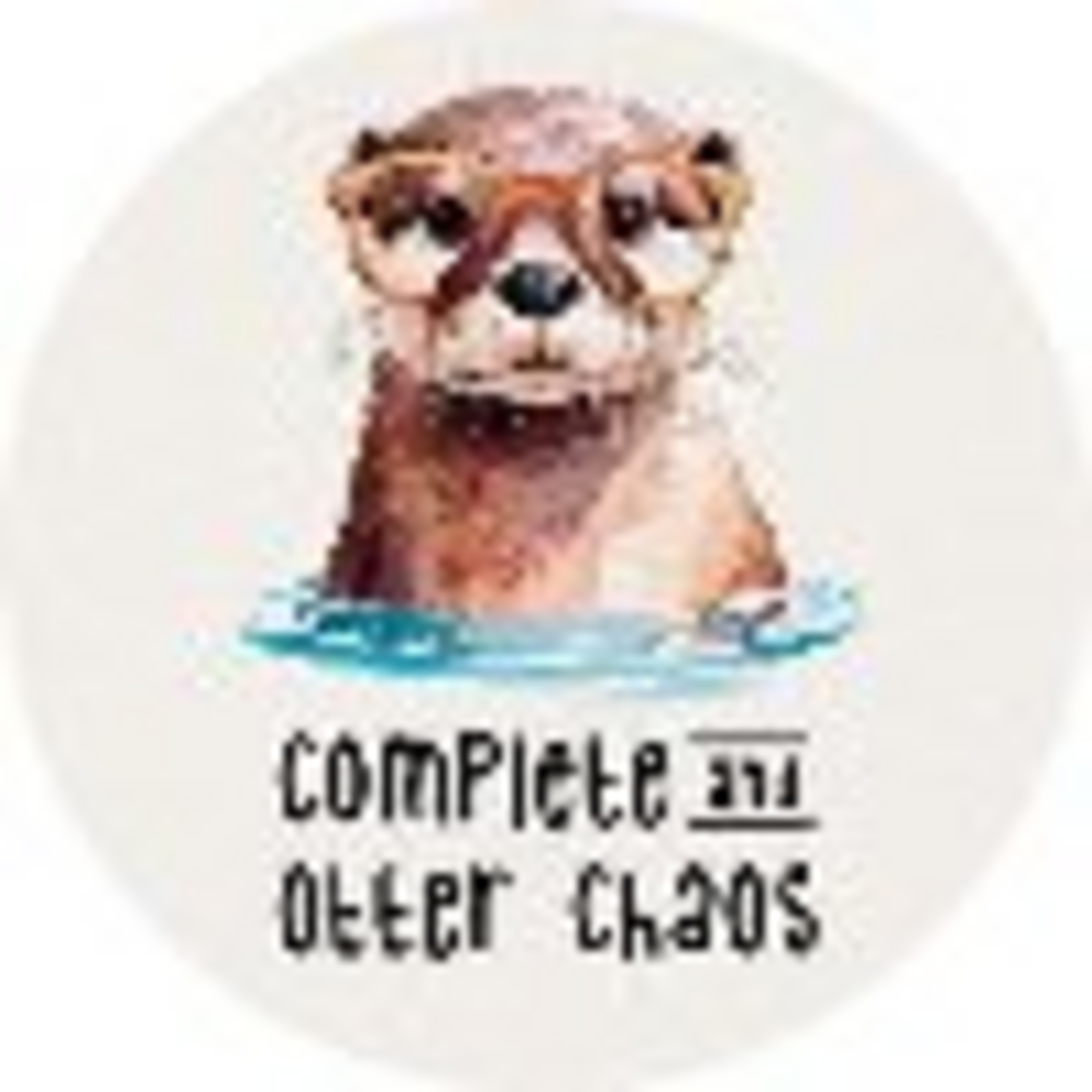 "Otter" Round Car Coaster