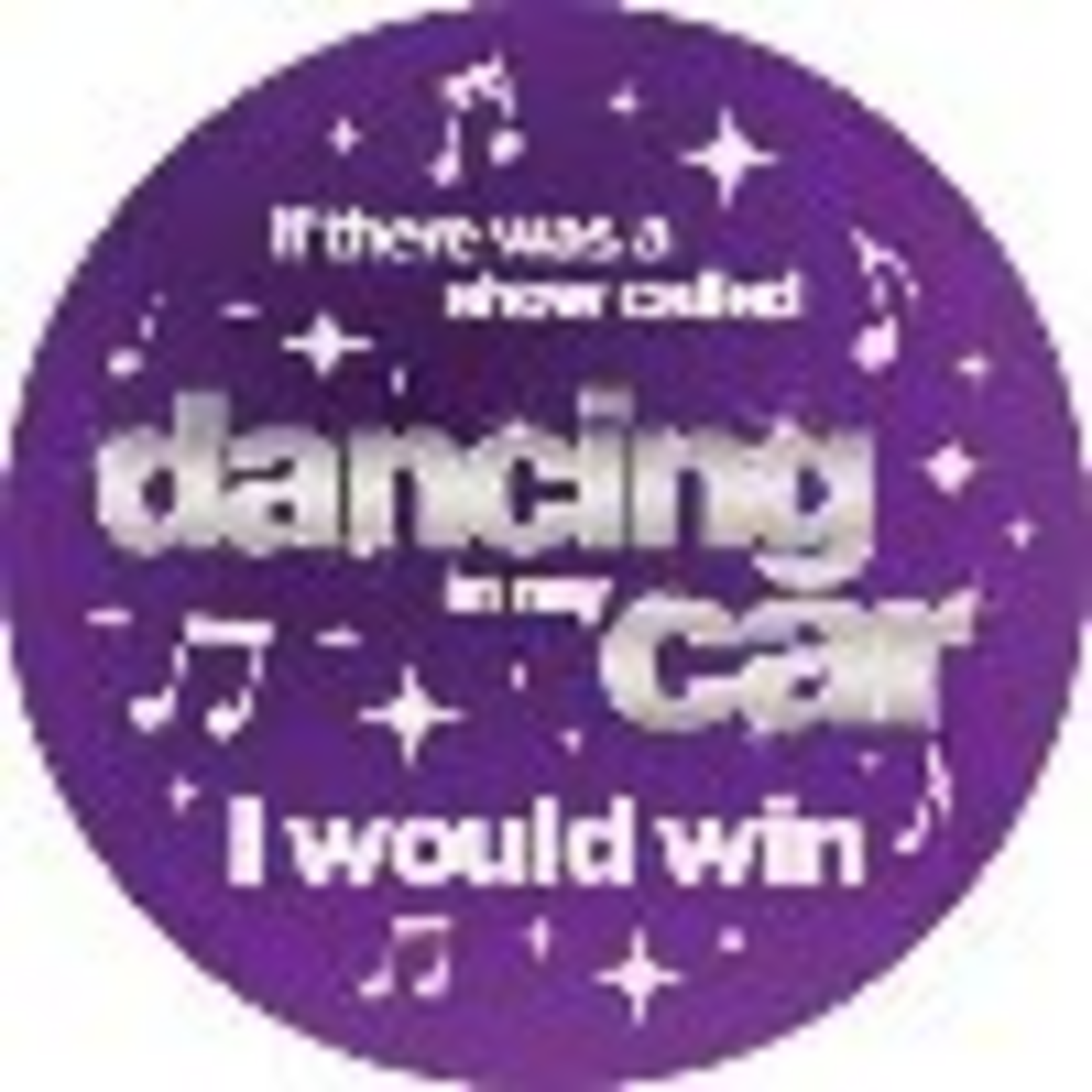 "Dancing in My Car" Round Car Coaster