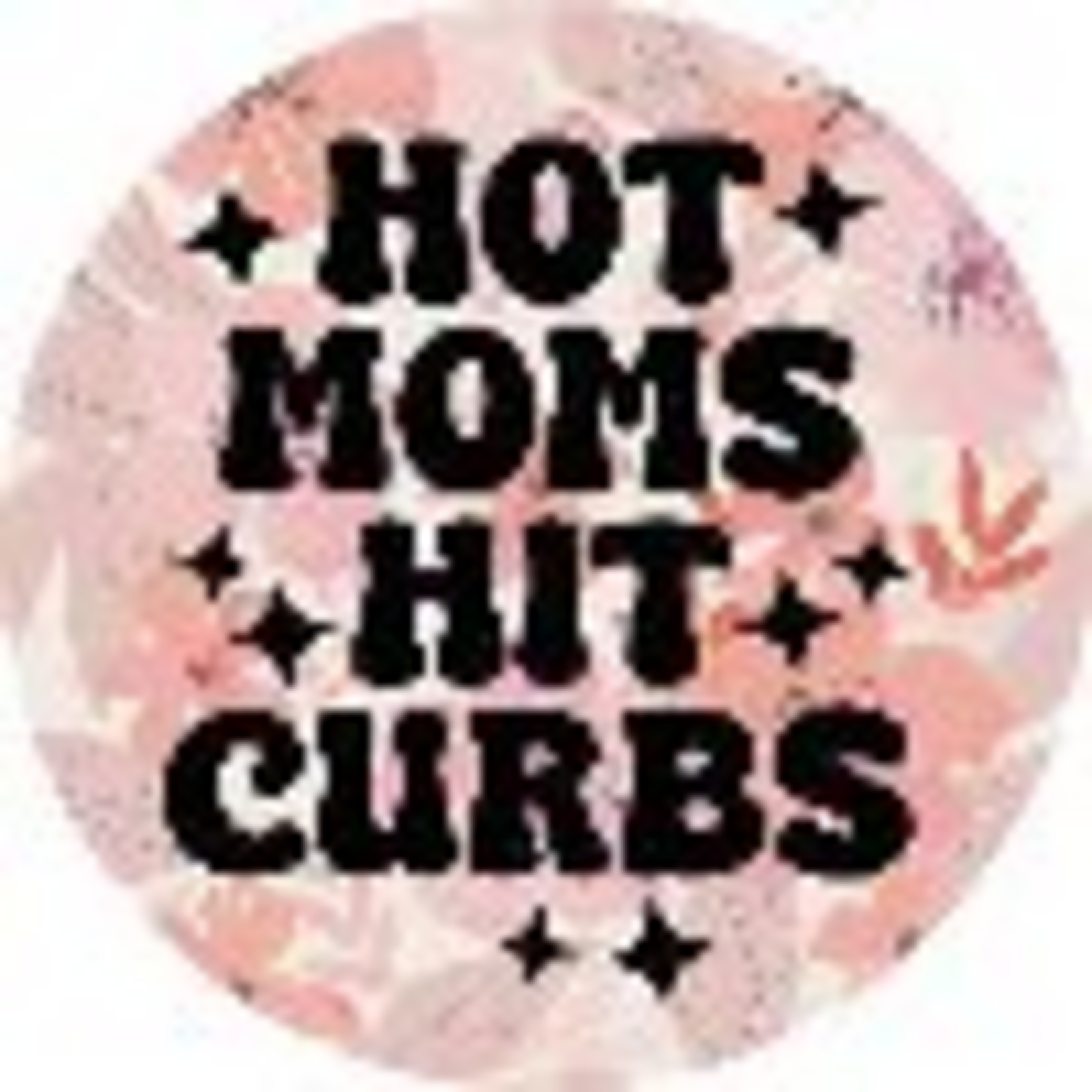 "Hit Curbs" Round Car Coaster