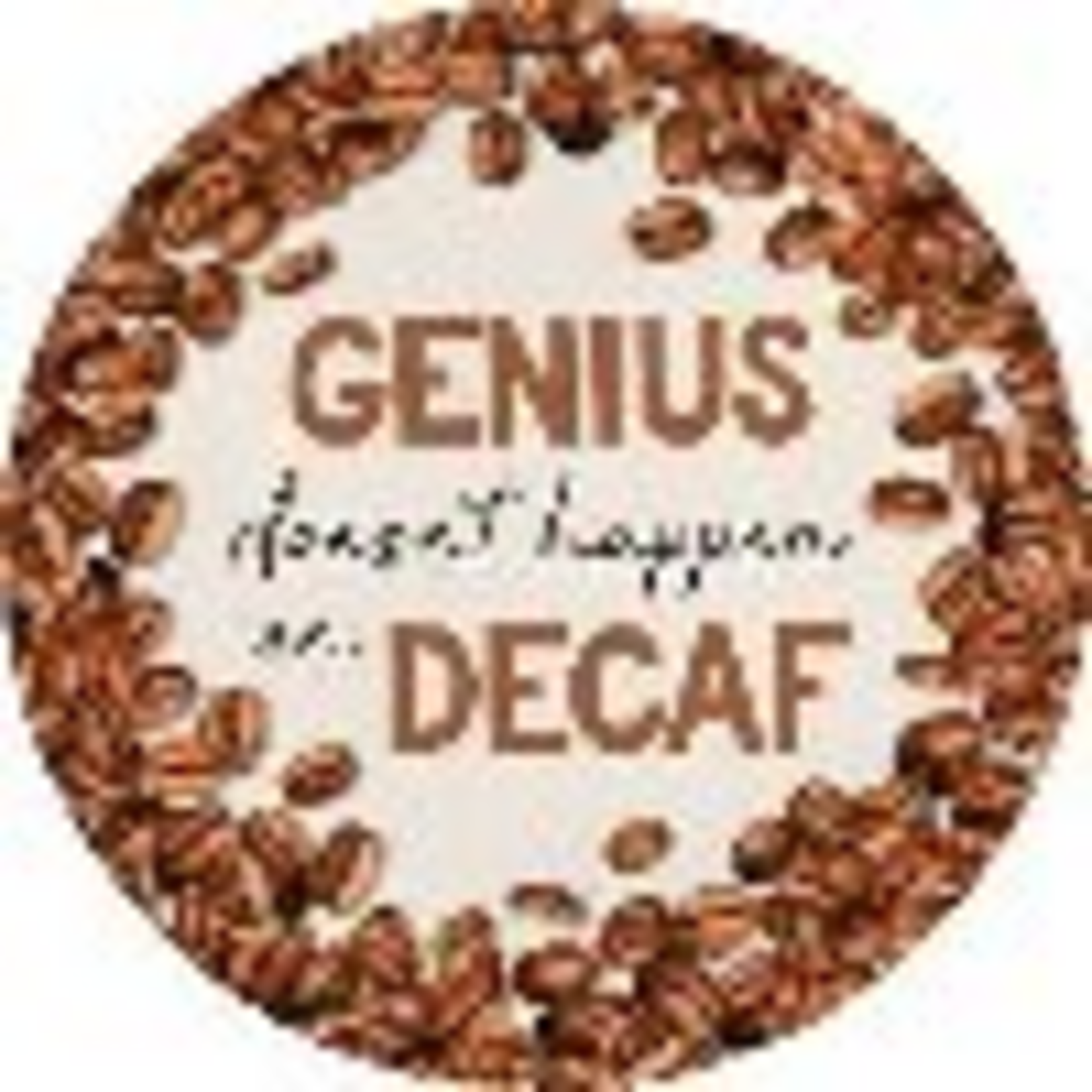 "Decaf" Round Car Coaster