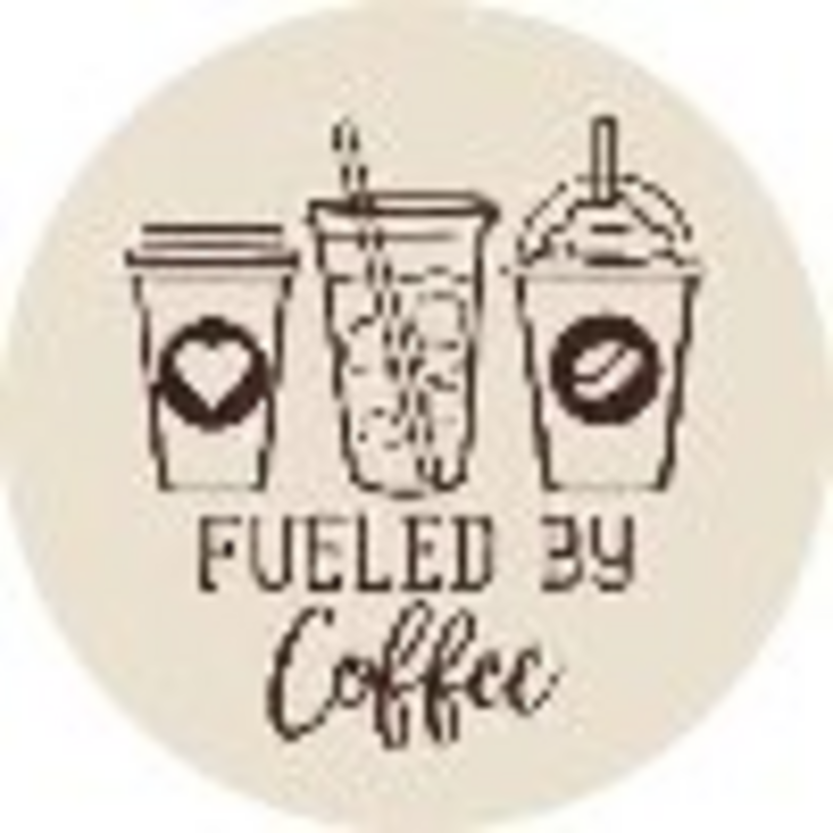 Fueled by Coffee Car Coaster