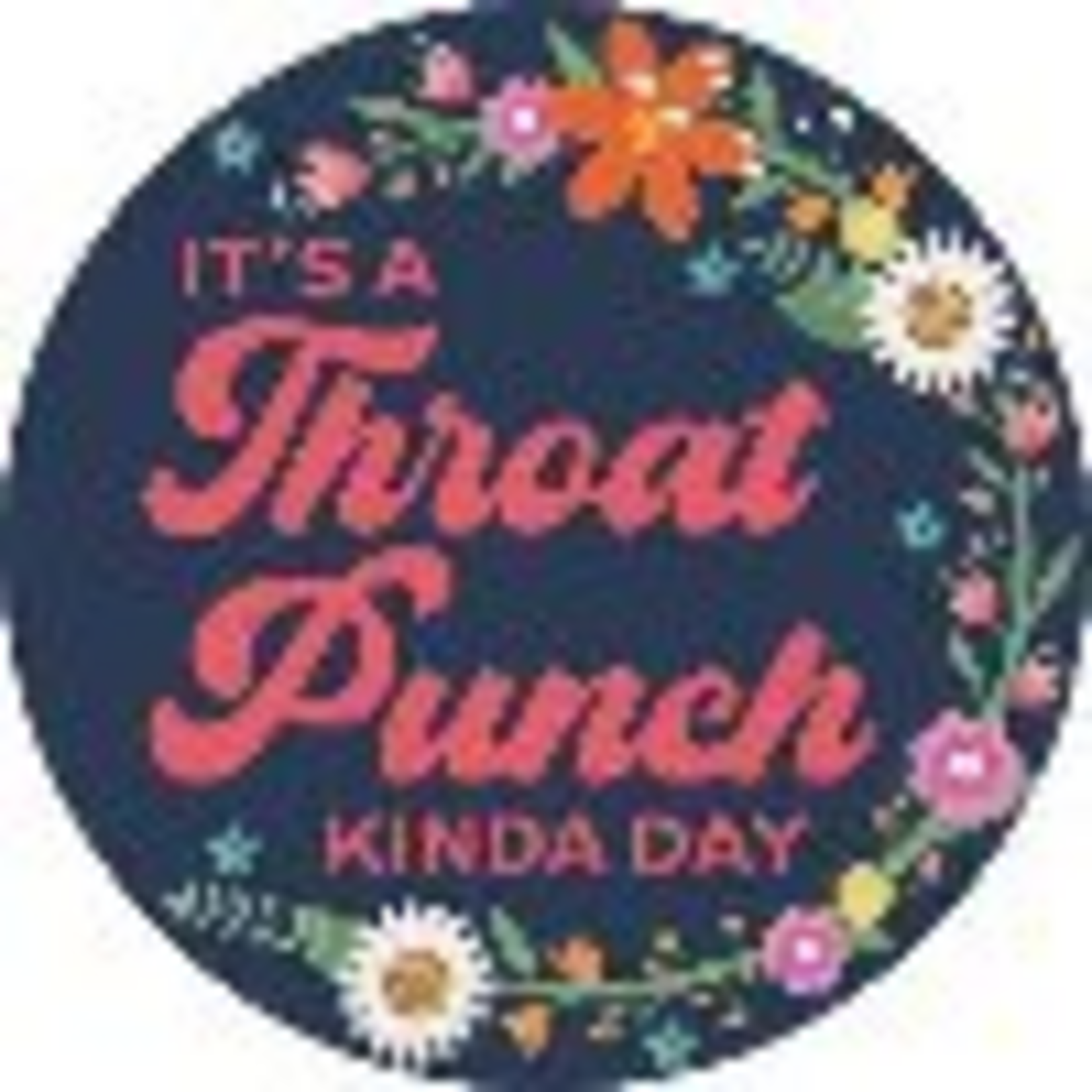 "Throat Punch" Round Car Coaster
