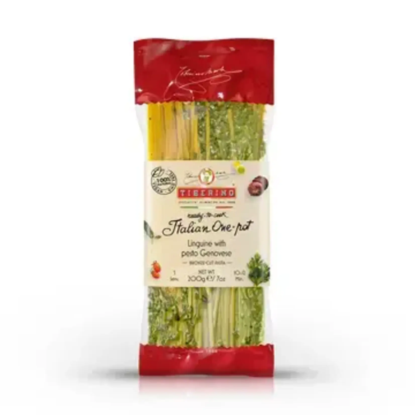 Tiberino Linguine with Basil Pesto
