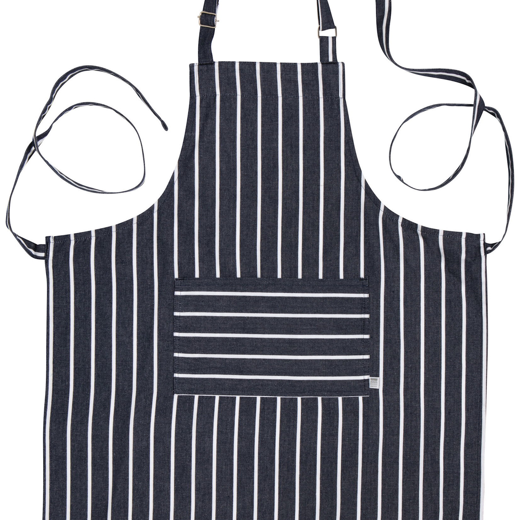 Danica Brands Apron, Navy Butcher Stripe | Danica Brands