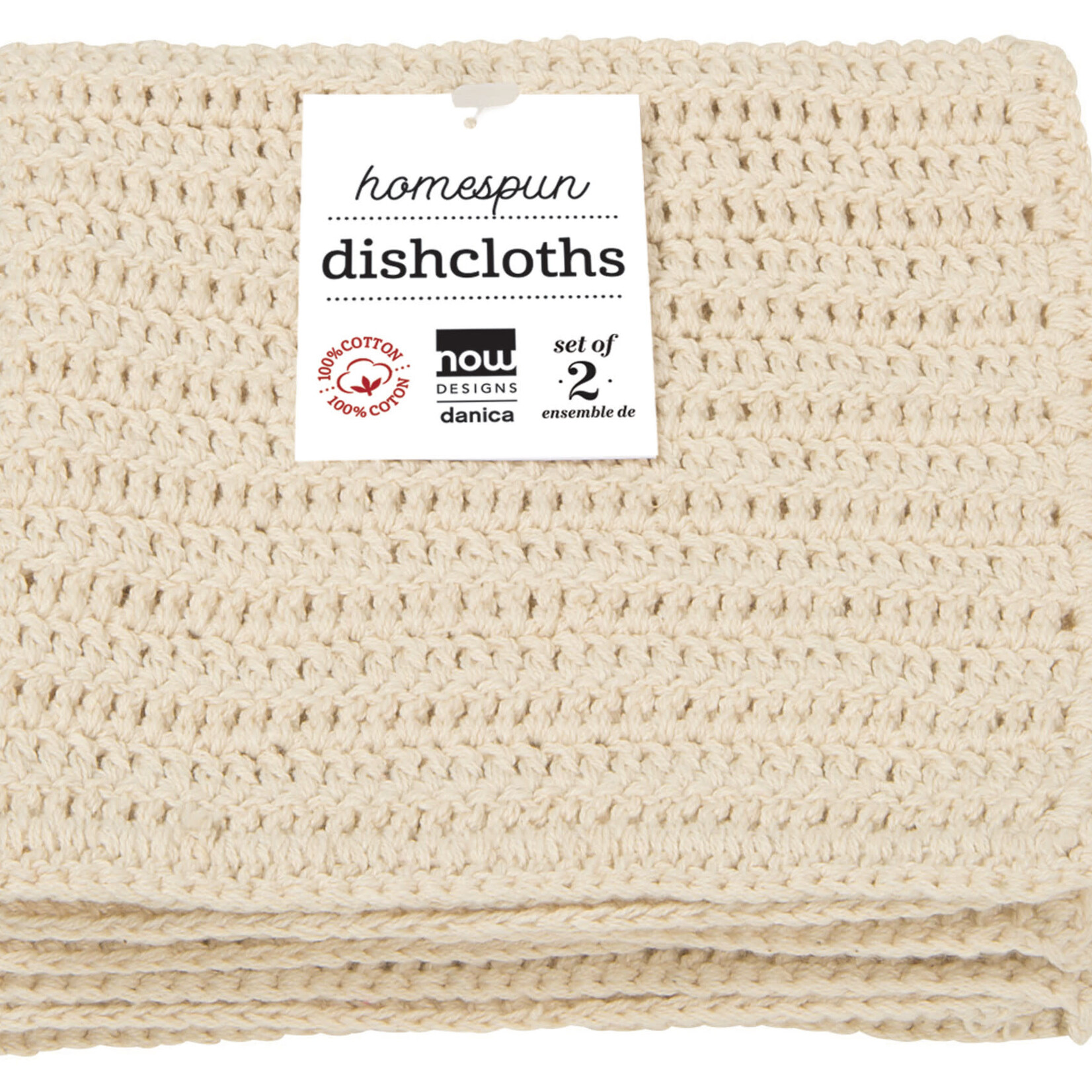 Danica Brands Dishcloth, Homespun Set/2 - Natural | Danica Brands