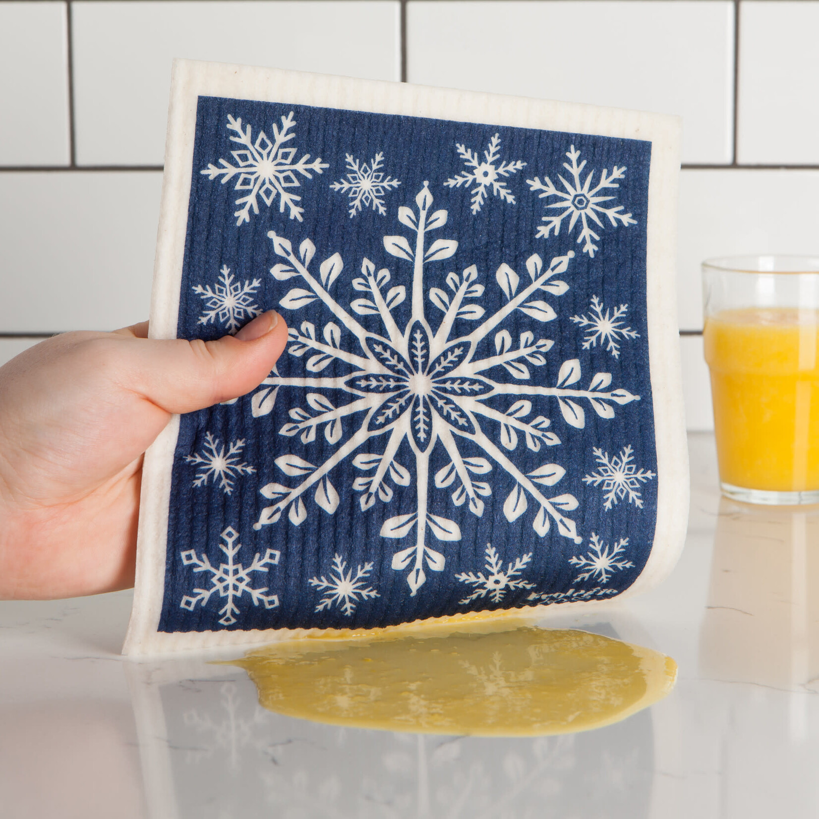 Danica Brands Snowflake Ornament Swedish Dishcloth | Danica Brands
