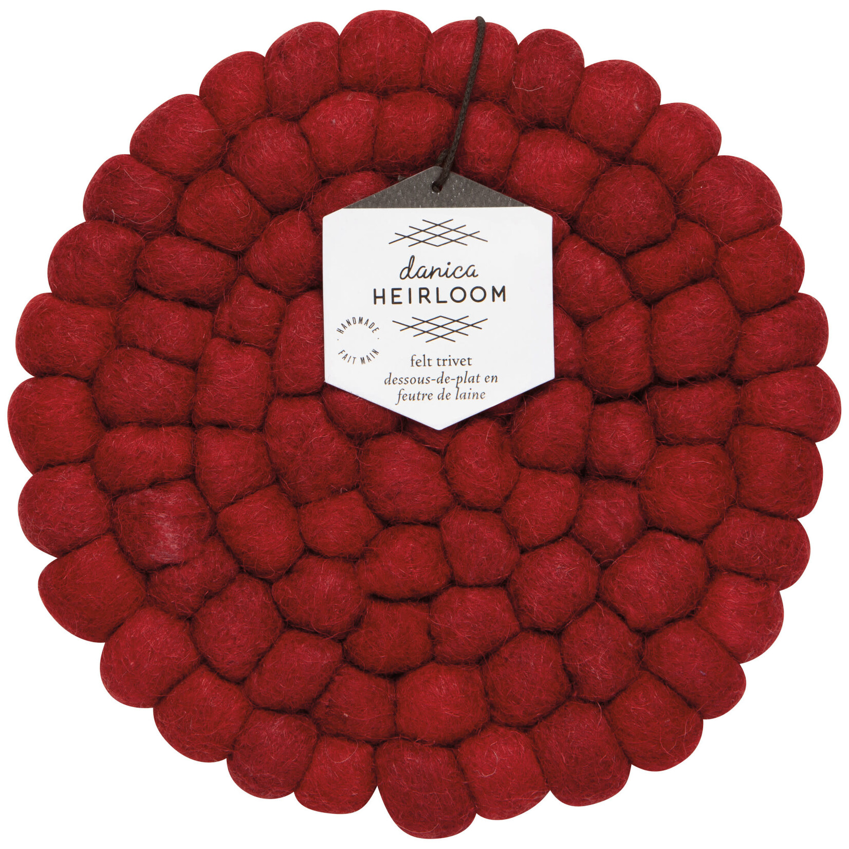 Danica Brands Wool Felt Ball Trivet - Chili Red | Danica Brands