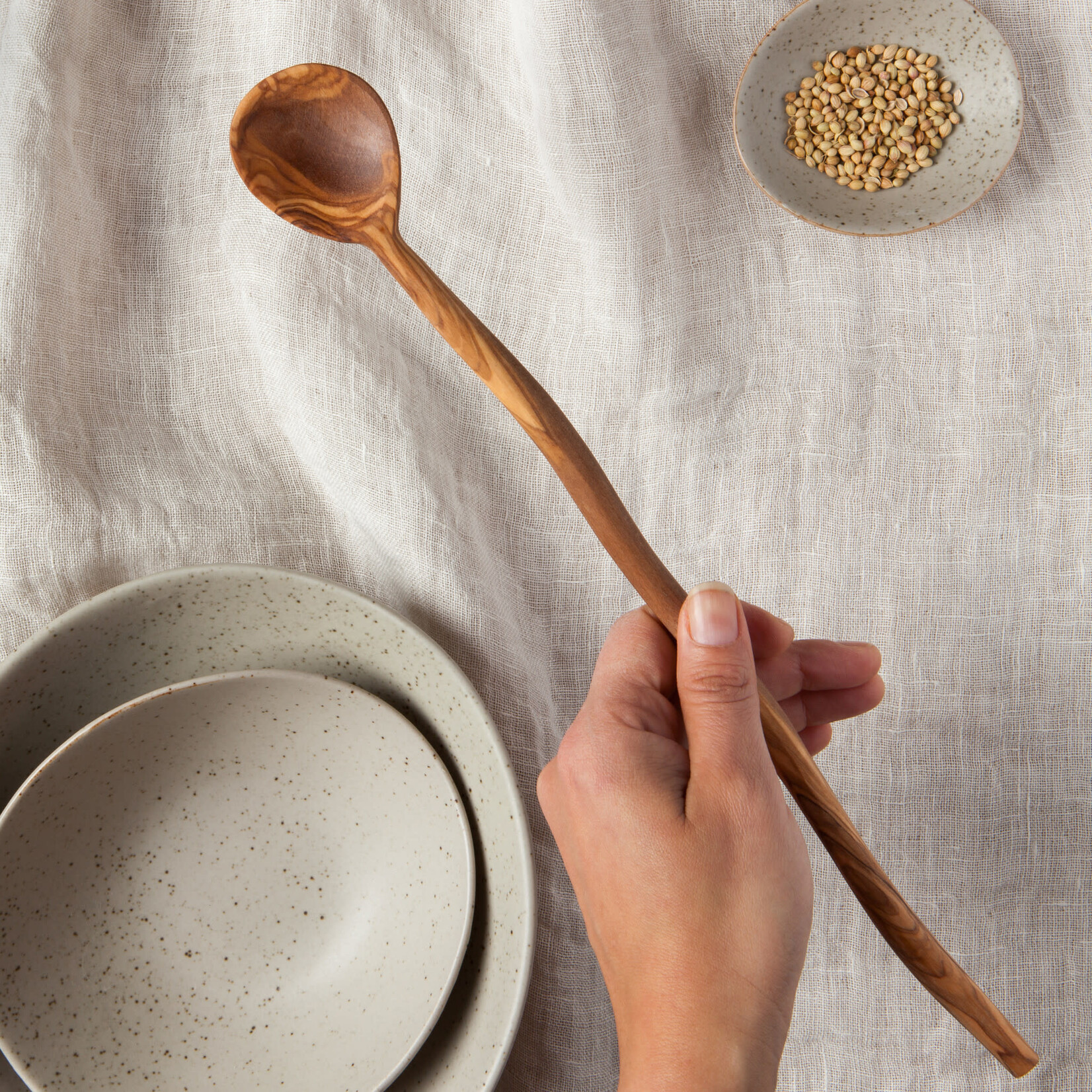 Danica Brands Spoon Wavy Olive Wood | Danica Brands