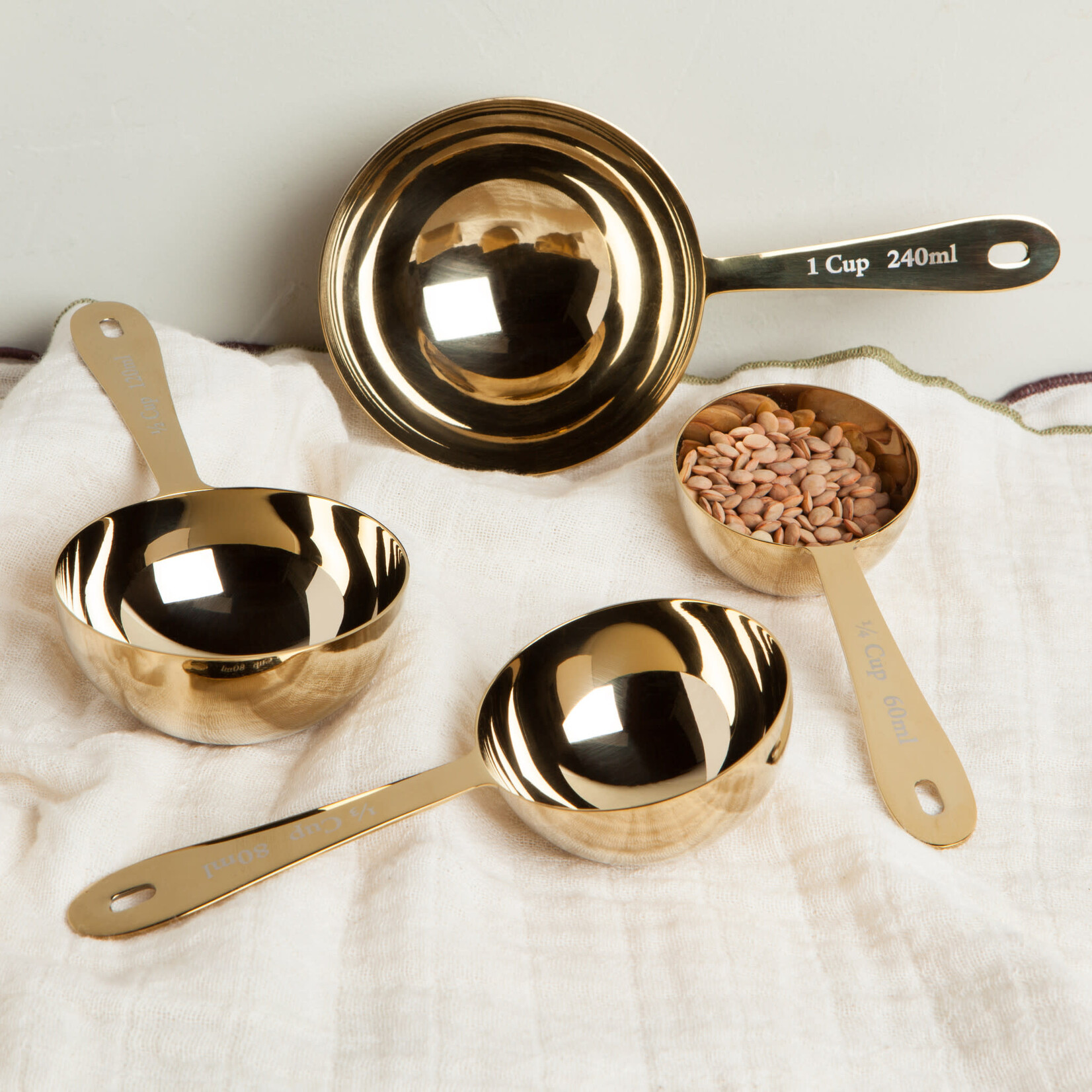 Danica Brands Set/4 Measuring Cup Gold | Danica Brands