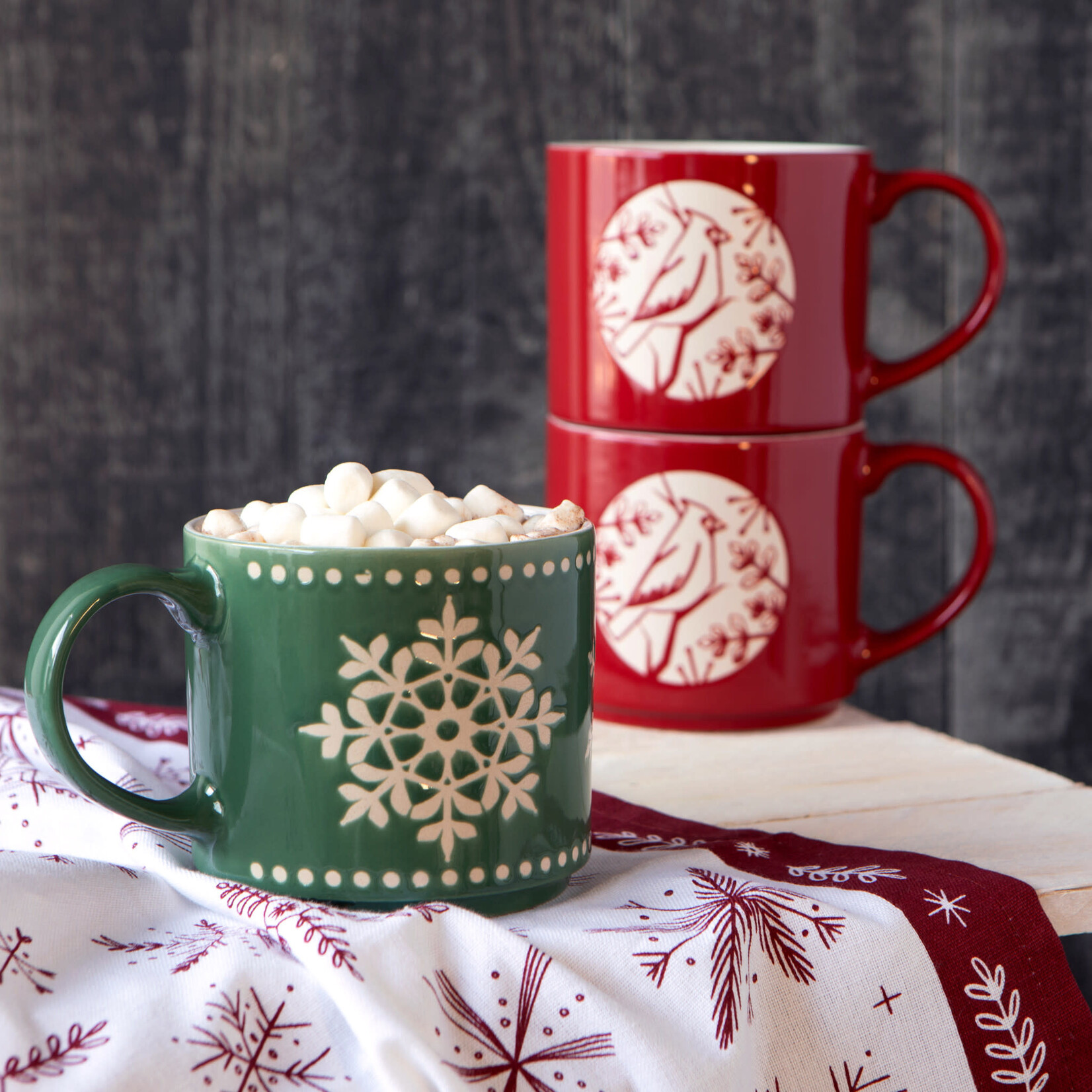 Danica Brands Stacking Mug - Good Tidings Snowflake Christmas | Danica Brands