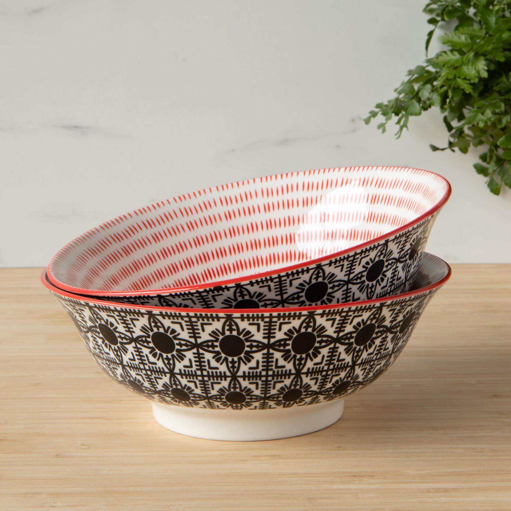 Danica Brands Stamped Bowl 8 inch - Black Tiles | Danica Brands