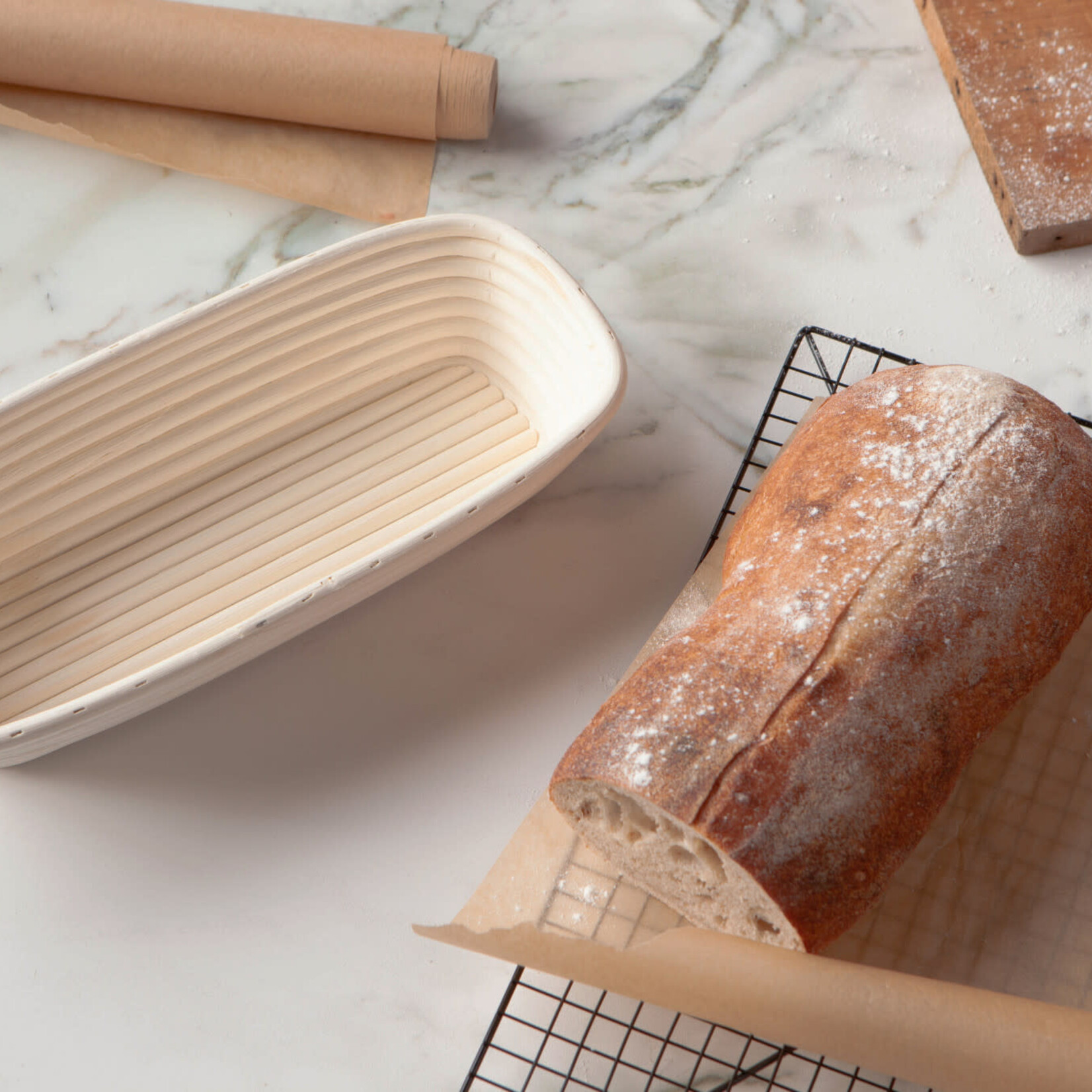 Danica Brands Bread Proofing Basket Rectangle 13 inch - Banneton | Danica Brands