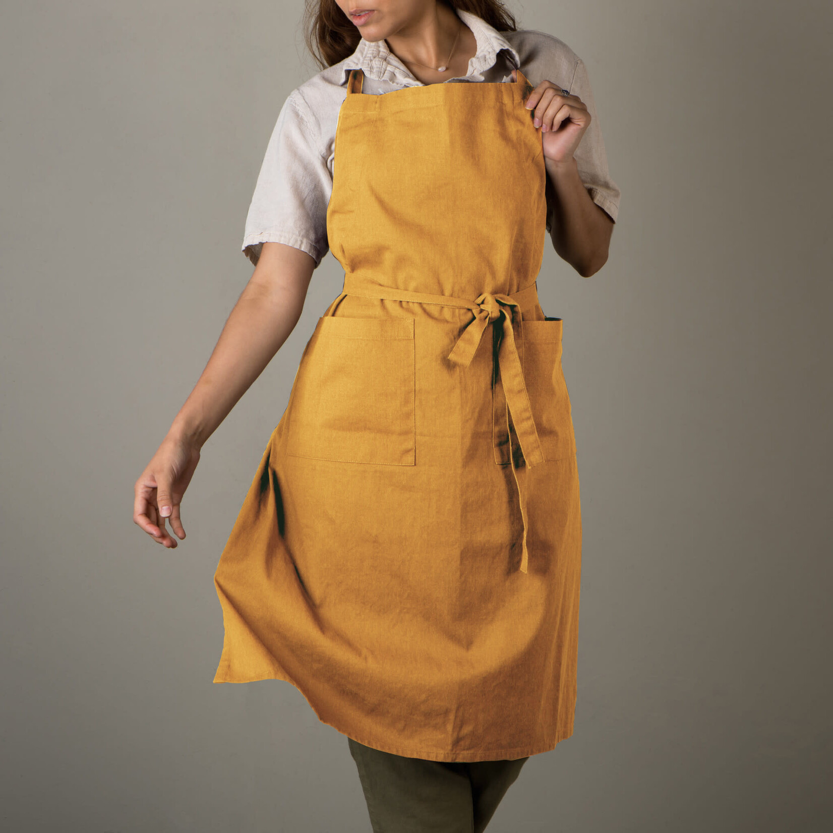 Danica Brands Apron - Stonewash Ochre | Danica Brands